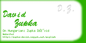 david zupka business card